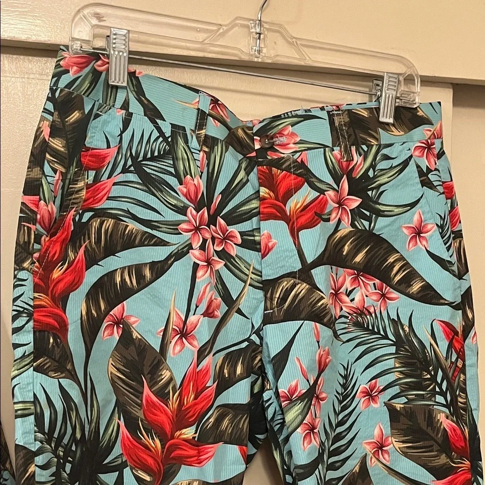 Cloud Style NWOT Tropical Floral Men's Bermuda Shorts Suit Set Medium
